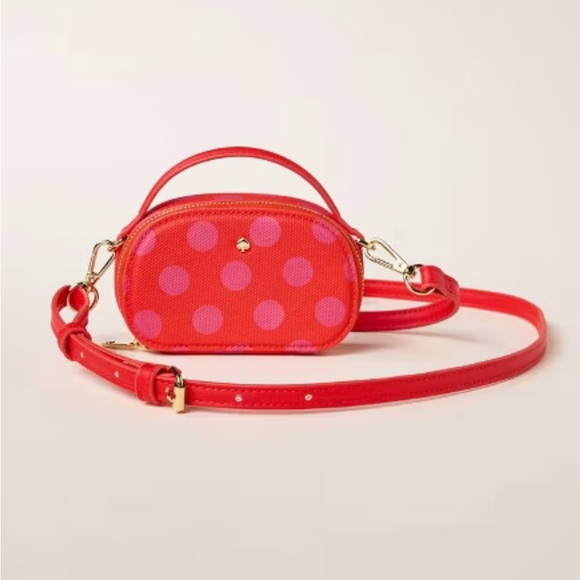 Kate Spade X Target Handbags - NWT! Kate Spade x Target Red Pink Polka Dot Mini Crossbody Bag Sold Out